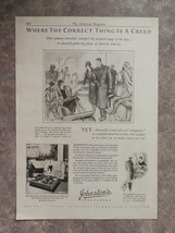 Vintage 1927 Johnston&#39;s Chocolates Full Page Original Ad 422 - £5.53 GBP