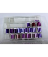 Sewers Organization Box Filled with 20 Used Premium Sulkey Spools Shades... - £68.32 GBP