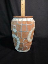 Hand Crafted Mosaic Tile 9&quot; Vase - Maxcera Corp. Art Pottery - £12.61 GBP