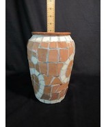 Hand Crafted Mosaic Tile 9&quot; Vase - Maxcera Corp. Art Pottery - £12.93 GBP