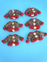 Wholesale Lot of (6) Tiny Knit Sweaters for a Miniature Teddy Bear / Doll - $7.99