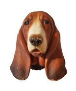 Vintage 1968 Basset Hound Bossons Chalkware Head Figure Dog England - £22.73 GBP