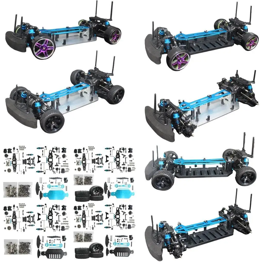 1/10 RC Brushless Car Body Frame Chassis Kit for HSP 94123  Buggy Vehicle DIY - £85.45 GBP+
