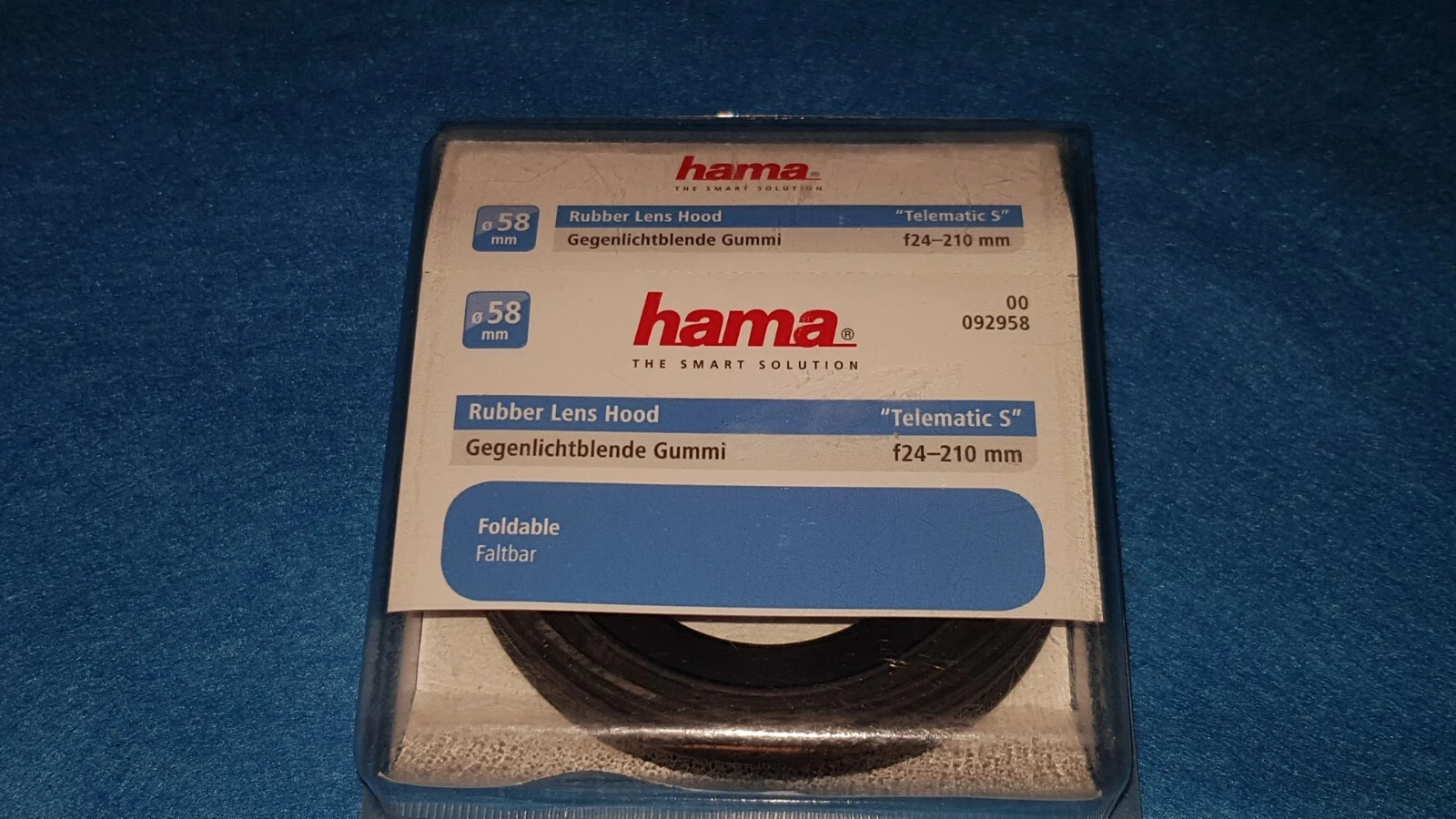 Hama Rubber Lens Hood Telematic S 58mm foldable Gegenlictblende Gummi f2... - €14,50 EUR
