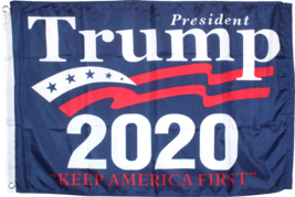 TRUMP 2020 KEEP AMERICA FIRST! BANNER RARE FLAG USA DJT 1776 U.S.A. 3X5 ... - $241.94 MXN+