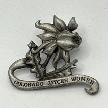 Colorado Jaycees Women Organization State Jaycee Lapel Hat Pin Pinback - £4.54 GBP