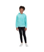 Calvin Klein Youth 2-piece Set Aqua Plush top and Black Leggings XS 5/6 ... - $19.58
