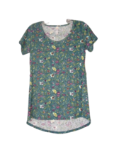 LuLaRoe Short Sleeve Classic T Shirt Multicolored Floral Print Size Wome... - $11.88