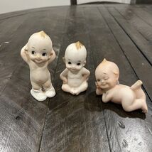 Vintage (1950) Japan Bisque Kewpie Doll Piano Babies Cutie - Lot of 3 - $41.45 CAD