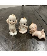 Vintage (1950) Japan Bisque Kewpie Doll Piano Babies Cutie - Lot of 3 - $41.45 CAD