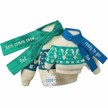 Hallmark Ornament 2020 - Bring On the Snow Dad and Son Matching Sweaters - £9.96 GBP