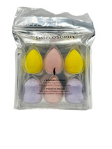 Simplosophy 6 Pk Blending Sponges - Latex Free - Pastel Color - £6.88 GBP