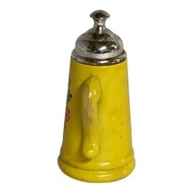 Avon Flowers Yellow Coffee Pot Teapot Perfume Bottle Yellow MCM Decor Retro - $14.01