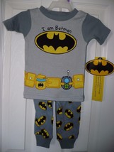 Batman Boys Pajamas I am Batman Size 9 MONTHS Shirt &amp; Pants Snug Fit - £8.44 GBP