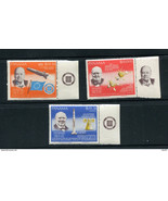 Panama Churchill 3 stamps with labels on margin Space  MNH 14224 - $9.90