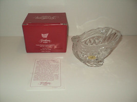 NEW Vintage Gorham Holiday Traditions Crystal Candy Dish C704 Sleigh Germany - £14.91 GBP