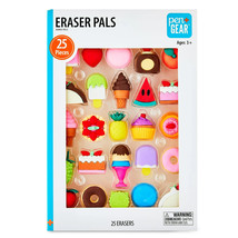 Pen+Gear Eraser Pals Sweet Treats Theme 25 Count Smudge and Latex Free S... - $18.97