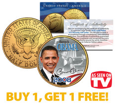 Barack Obama 2008 Jfk Half Dollar Coin * As Seen On Tv * Buy 1 Get 1 - £7.40 GBP