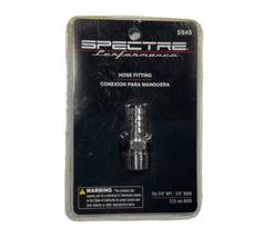 Spectre Straight Fuel Fitting Chrome 3/8&quot; Hose Barb x 3/8&quot; NPT Thread 5945  - £11.98 GBP