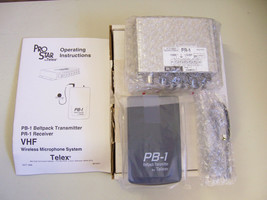 12vdc Telex Wireless Lapel Mic System Beltpack PB-1 PR-1 179.100 Police Parade - £155.03 GBP