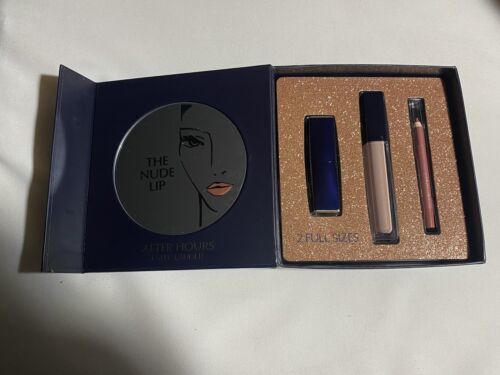 ESTEE LAUDER After Hours The Nude Lip Kit (Lipstick, Lip Gloss Lip Pencil) NIB - $101.58
