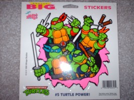 Vintage 1990 Teenage Mutant Ninja Turtles Mello Smello Really Big Stickers TMNT - £24.05 GBP