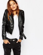 Hidesoulsstudio Women Black Real Leather Jacket for Women #47 - £94.38 GBP