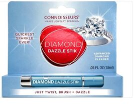 Connoisseurs Diamond Dazzle Stik Light Blue Gel Jewelry Cleaner Gold &amp; P... - $11.99
