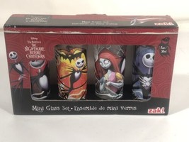 The Nightmare Before Christmas Mini Shot Glasses 4 Piece Set Disney Display Zak - £39.56 GBP