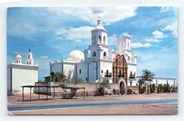 Mission San Xavier Tucson Arizona AZ UNP Chrome Postcard O5 - £2.29 GBP