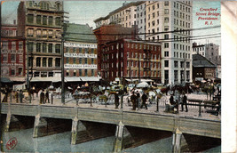 Crawford Street Bridge Providence Rhode Island  Undivided Back  Postmarked 1907 - £7.34 GBP