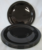 Nancy Calhoun Solid Black Dinner Plate set of 4 - £62.13 GBP