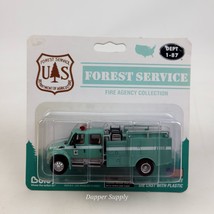 Boley U.S. Forest Service Fire Agency  Crew Cab Pumper Truck Green Die C... - $89.09