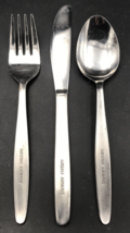 VTG Nigeria Airways Silverware Set Spoon Fork Knife Stainless Steel 1st ... - £65.83 GBP