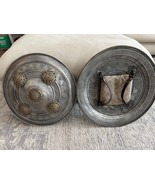 Pair of Indo-Persian Dhal Shields 18” Mughal Style Decorative Afghanistan - $8,328.19 MXN
