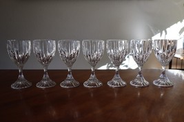 Lot of 7x Mikasa Park Lane Wine Water Glasses Goblets Crystal 6 3/8” 6.3&quot; - $1,337.43 MXN
