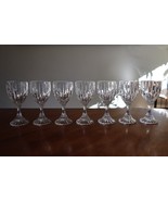 Lot of 7x Mikasa Park Lane Wine Water Glasses Goblets Crystal 6 3/8” 6.3&quot; - $75.00