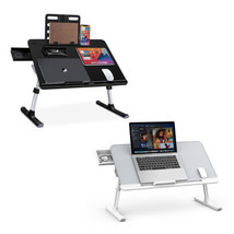 Laptop Bed Tray Desk, Adjustable PVC Leather Desktop Lap Desk, - $365.01