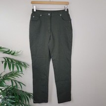 NWT Allison Daley | Petite Olive Green Jeans Straight Tapered Leg, size 6P - £14.41 GBP