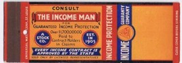 Matchbook Cover The Income Man Income Protection Insurance - £2.31 GBP