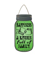Happiness Full Kitchen Novelty Metal Mason Jar Sign - £14.34 GBP