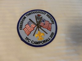 Boy Scouts Three Fire Councils Camporall 2001 Pocket Patch Freedom thru ... - $19.00