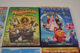 Animated DVD Lot Madagascar Shrek 1 2 3 Third Happily Never After Kids Movies - £19.49 GBP