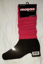 Mopas Women&#39;s Fall Winter Leg Warmers 20 Inch Solid Pink New - £11.37 GBP