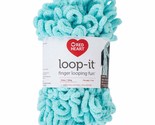 RED HEART Loop-It Yarn, Aqua-Scuse Me - $10.50