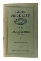 Ford Motor Company Parts Price List V-8 And 4-CYLINDER Cars 1928-1932 - $49.95