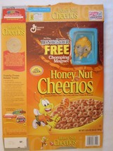 Cereal Box 2000 Honey Nut Cheerios DINOSAUR Chomping Magnet PLIO 20 oz - £22.59 GBP