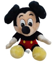 Vintage 1980s Walt Disney World Disneyland Parks Mickey Mouse 10&quot; Plush GUC - £11.12 GBP