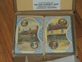 NEW 2 decks Waddingtons Playing Cards Old Curiosity Shop &amp;Anne Hathaway Souvenir - £91.90 GBP