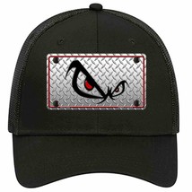 No Fear Eyes Diamond Novelty Black Mesh License Plate Hat - £23.17 GBP